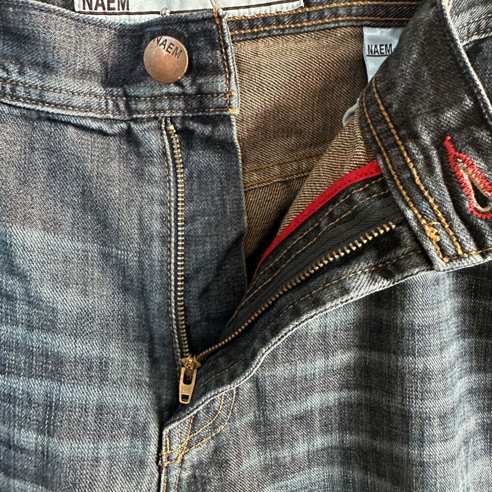 Naem Denim Co Brad Regular Straight Jeans 38x29 Dark Wash Casual Men's - Picture 2 of 12